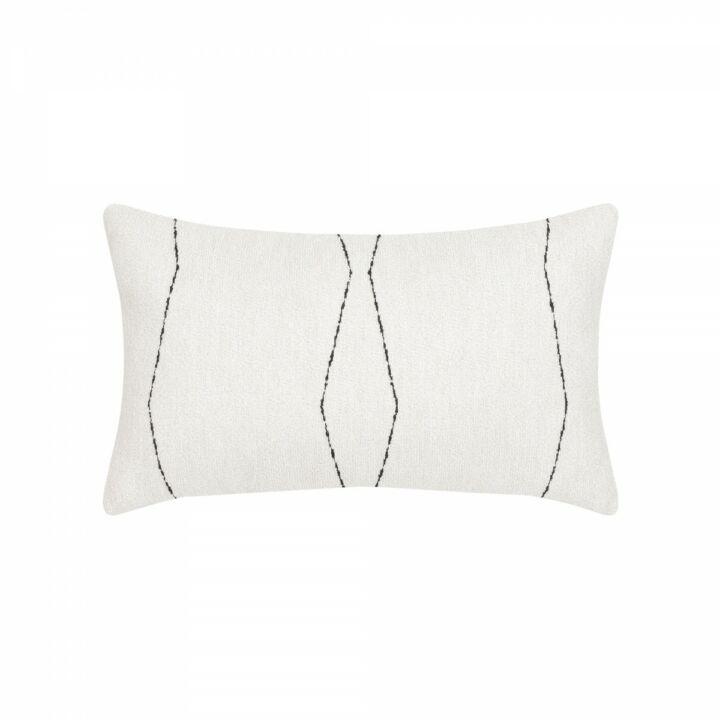 Elaine Smith Oblique Ebony Lumbar Pillow