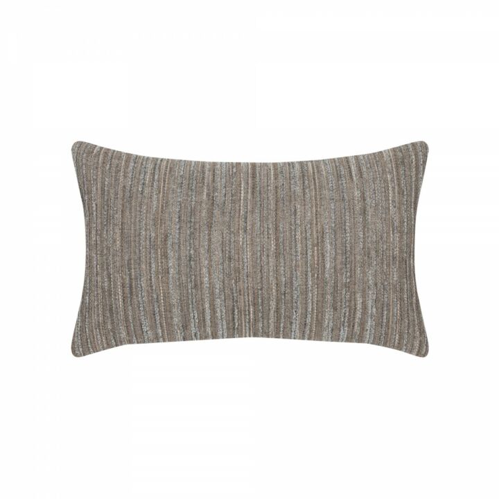 Elaine Smith Luxe Stripe Pewter Lumbar Pillow