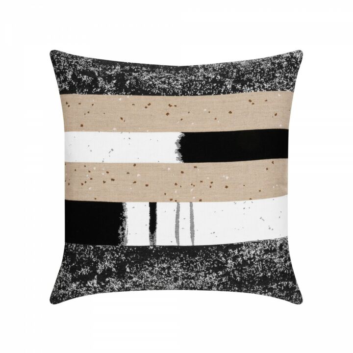 Elaine Smith Abstract Charcoal Toss Pillow