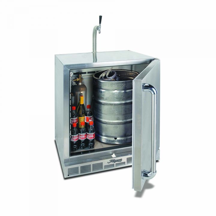 Alfresco One Door Refrigerator with Beer Dispensing Kit