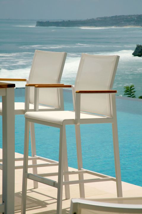 Barlow Tyrie Aura Counter Chairs Oceanside.
