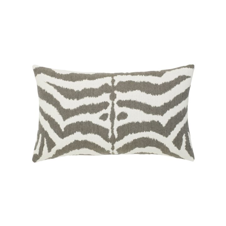 Elaine Smith Zebra Gray Lumbar Pillow