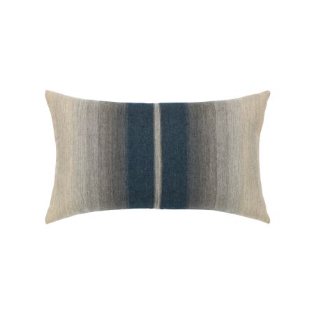 Elaine Smith Ombre Indigo Stripe Lumbar Pillow