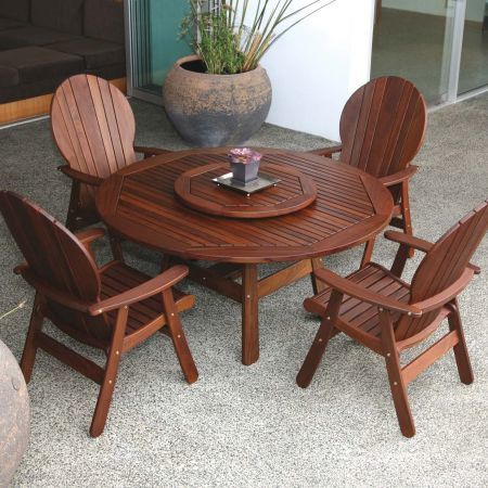 Jensen Leisure Derby Table with Fanback Chair Group