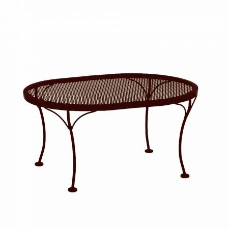 OW Lee 34x24 Oval Micro Mesh Coffee Table