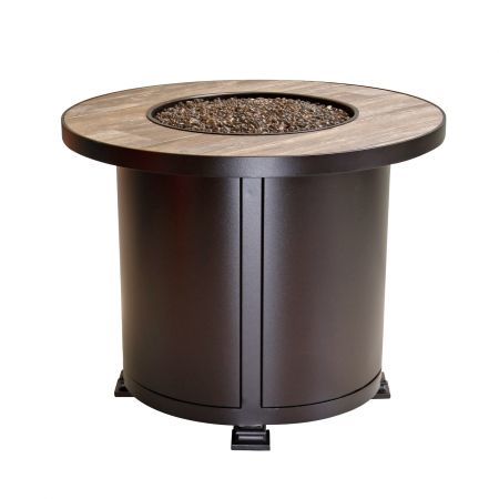 OW Lee Casual Fireside 30 Round Santorini Chat Fire Pit