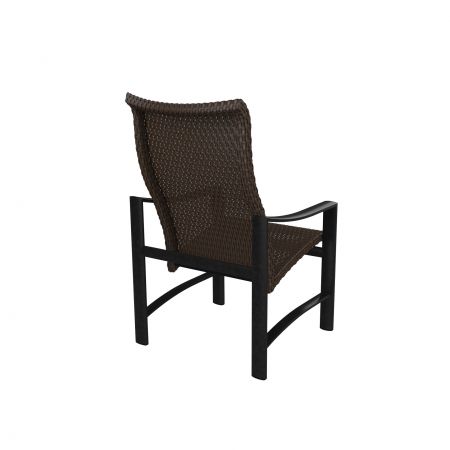 Tropitone Kenzo Woven High Back Dining Chair Front View