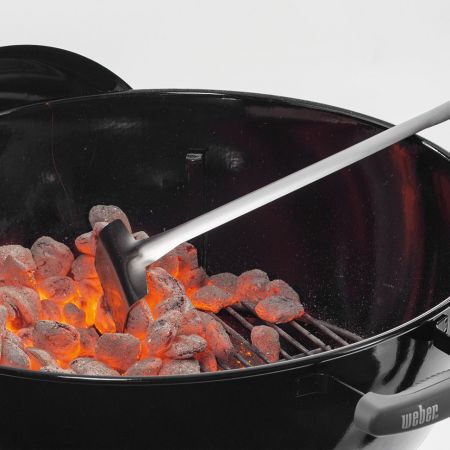 Weber Charcoal Rake Moving Hot Coals In A Kettle Grill
